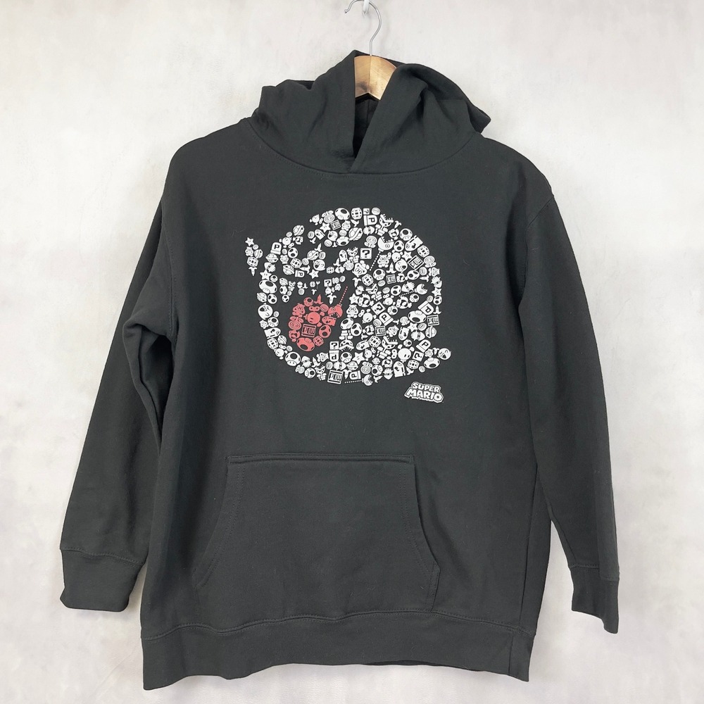 Nintendo Super Mario Hoodie YXL Graphic Boo Ghost Gamer Cosplay Streetwear Nerdy